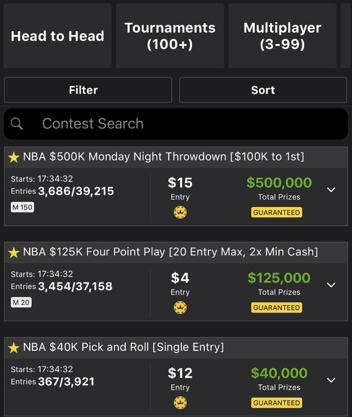 DIY for NBA DFS: Tournament Selection Strategy