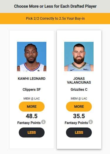 NBA Player Picks For Monkey Knife Fight (Monday, Feb 24)