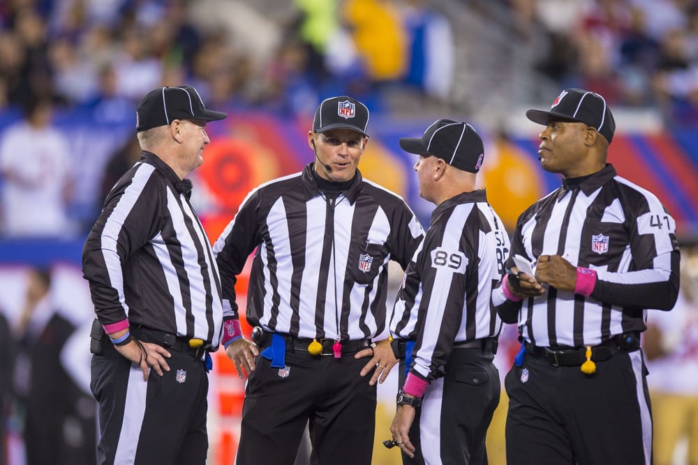 referee assignments nfl week 17