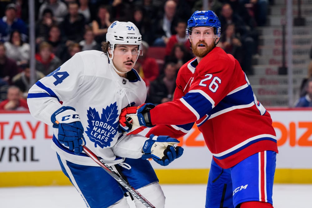 DraftKings NHL Showdown: Bruins vs. Rangers & Maple Leafs vs. Canadiens