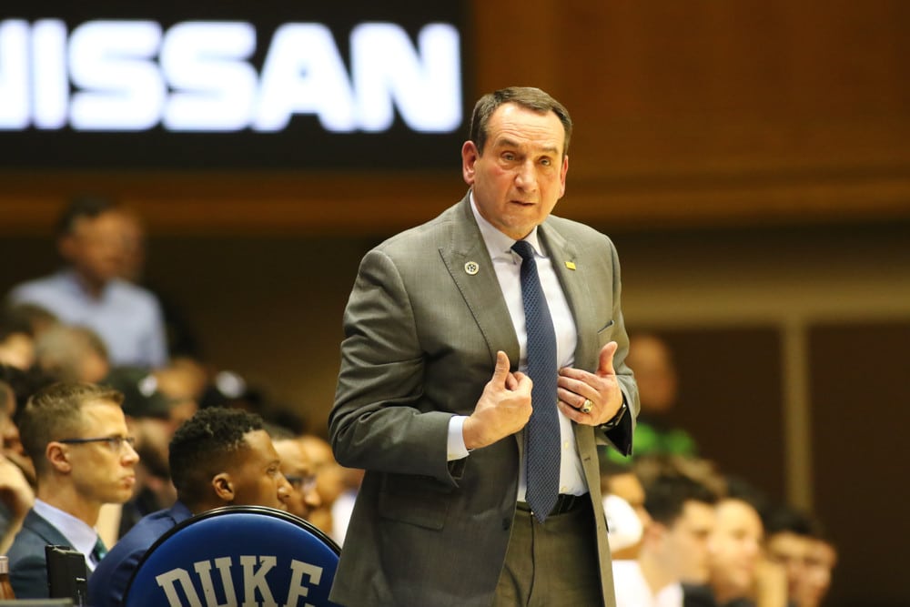 Coach k retirement 