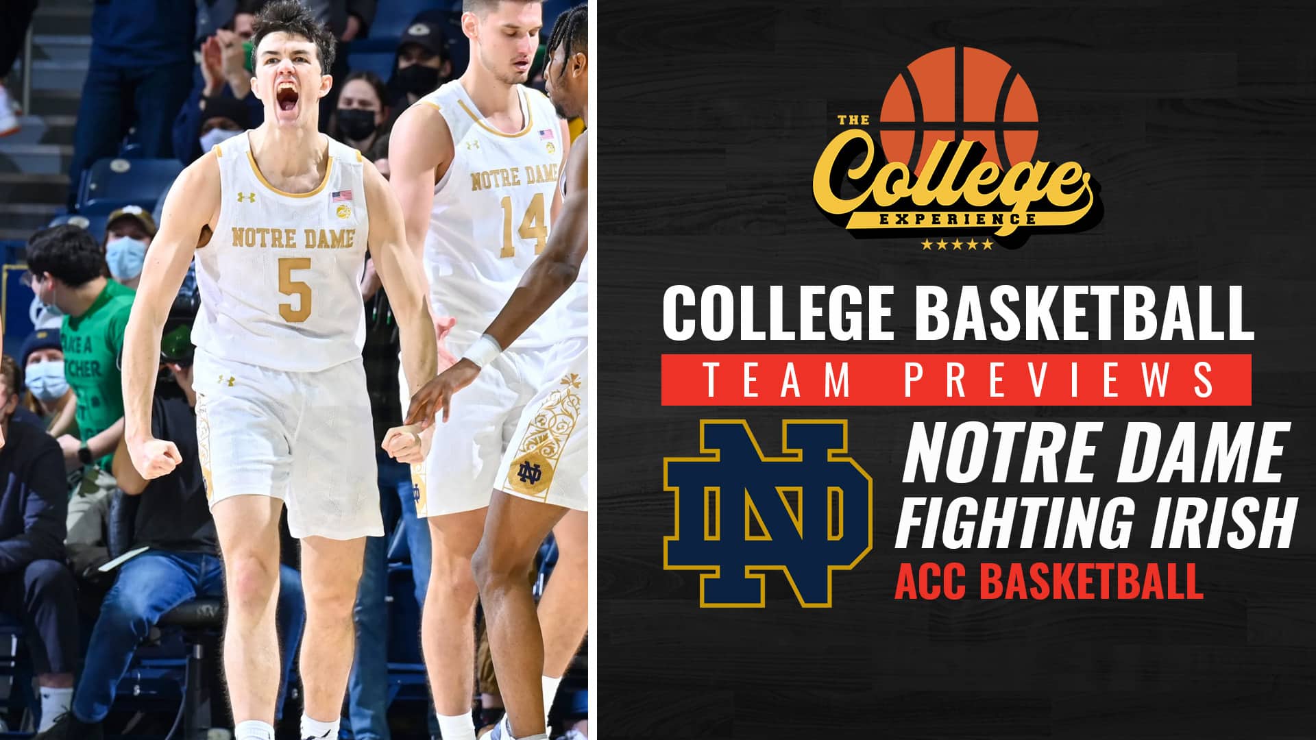 Pratinjau Musim Basket Irlandia Notre Dame Fighting 2022-2023 |  Pengalaman Bola Basket Perguruan Tinggi (Ep. 176)