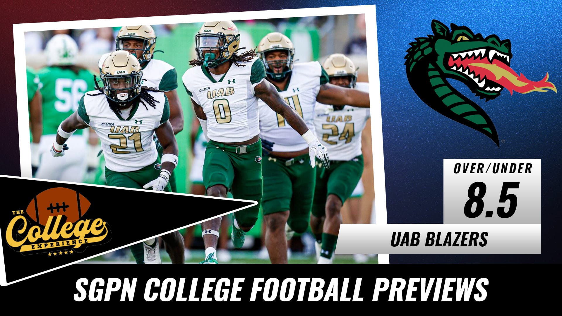 UAB Blazers College Football Season Preview 2022  The College Football  Experience (Ep. 1090) - Sports Gambling Podcast