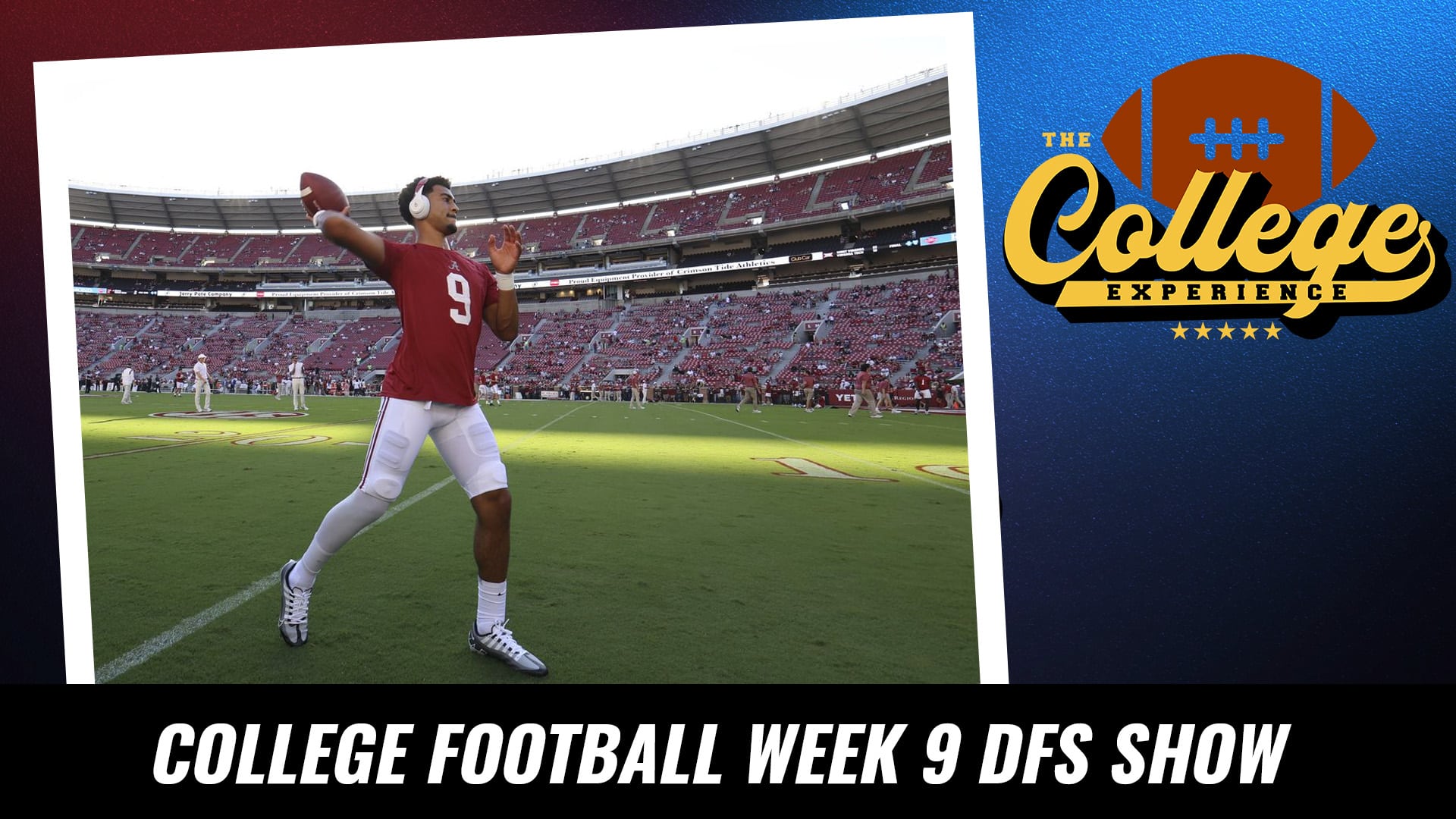 College Football Week 9 DFS Show (Thurs, Fri & Saturday) | The College Football Experience (Ep. 1181)