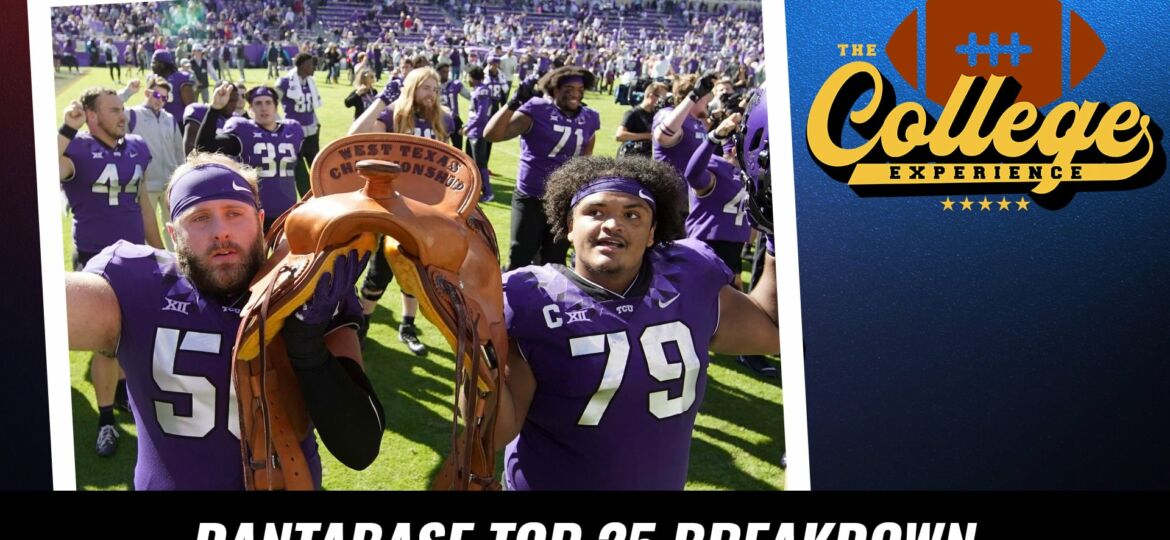 Dantabase Top 25 College Football Rankings | The College Football Experience (Ep. 1192)