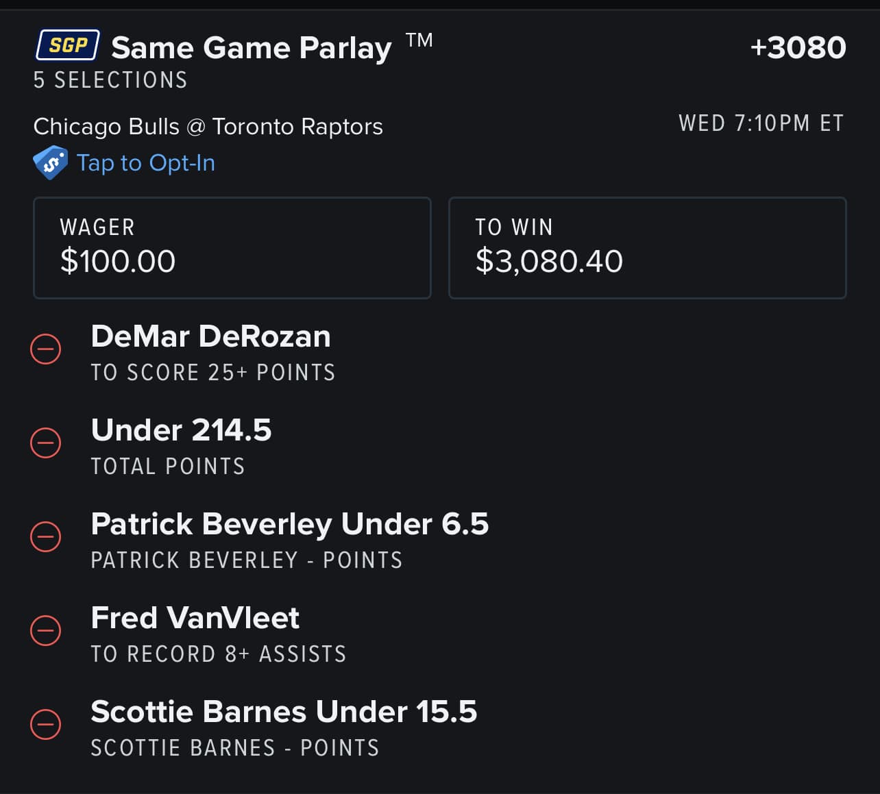 NBA Play-In Same Game Parlays