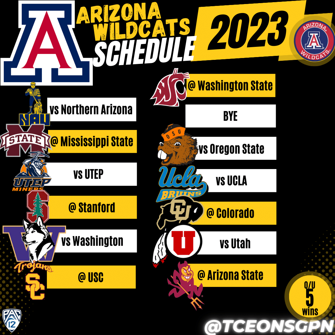 arizona college football schedule