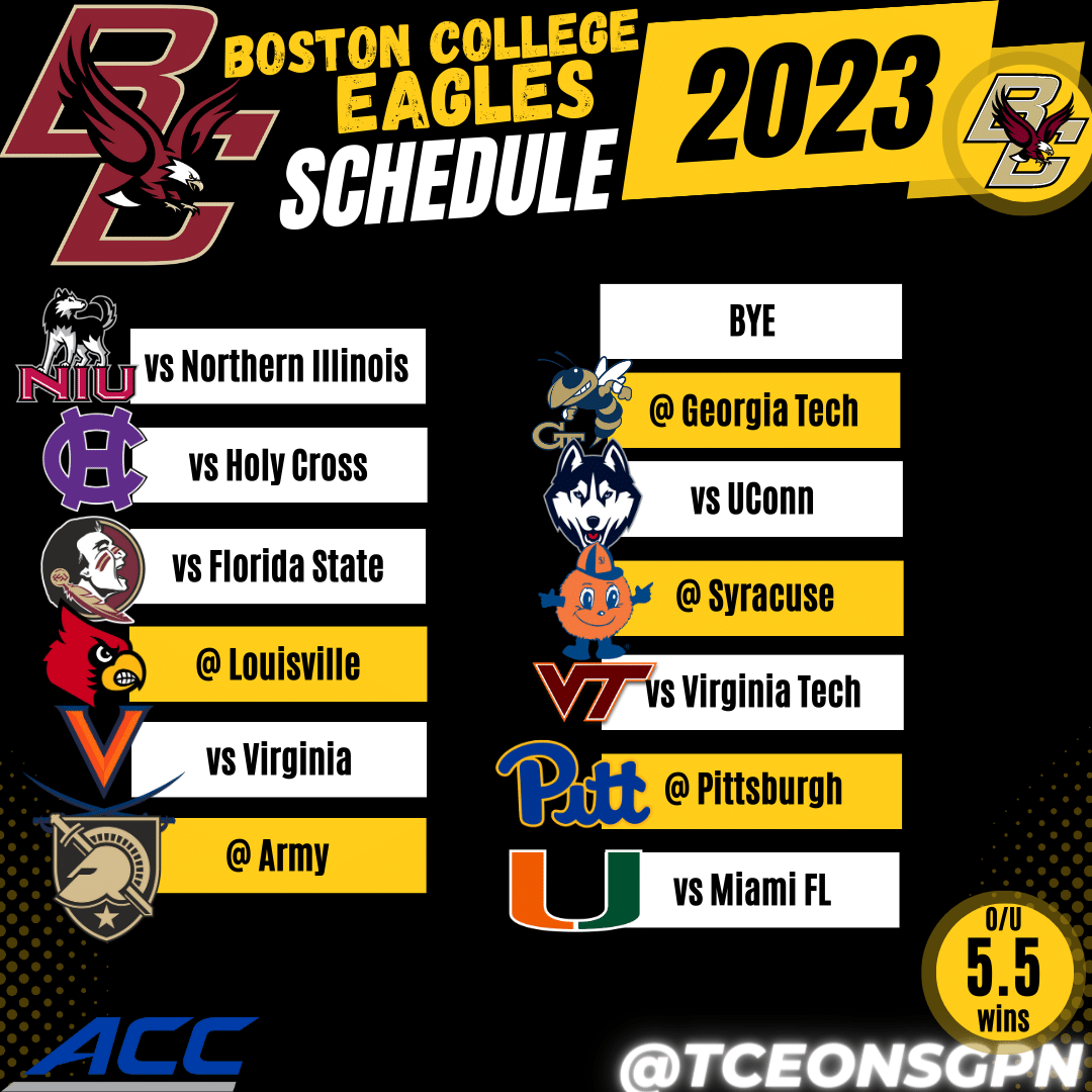 boston college football schedule