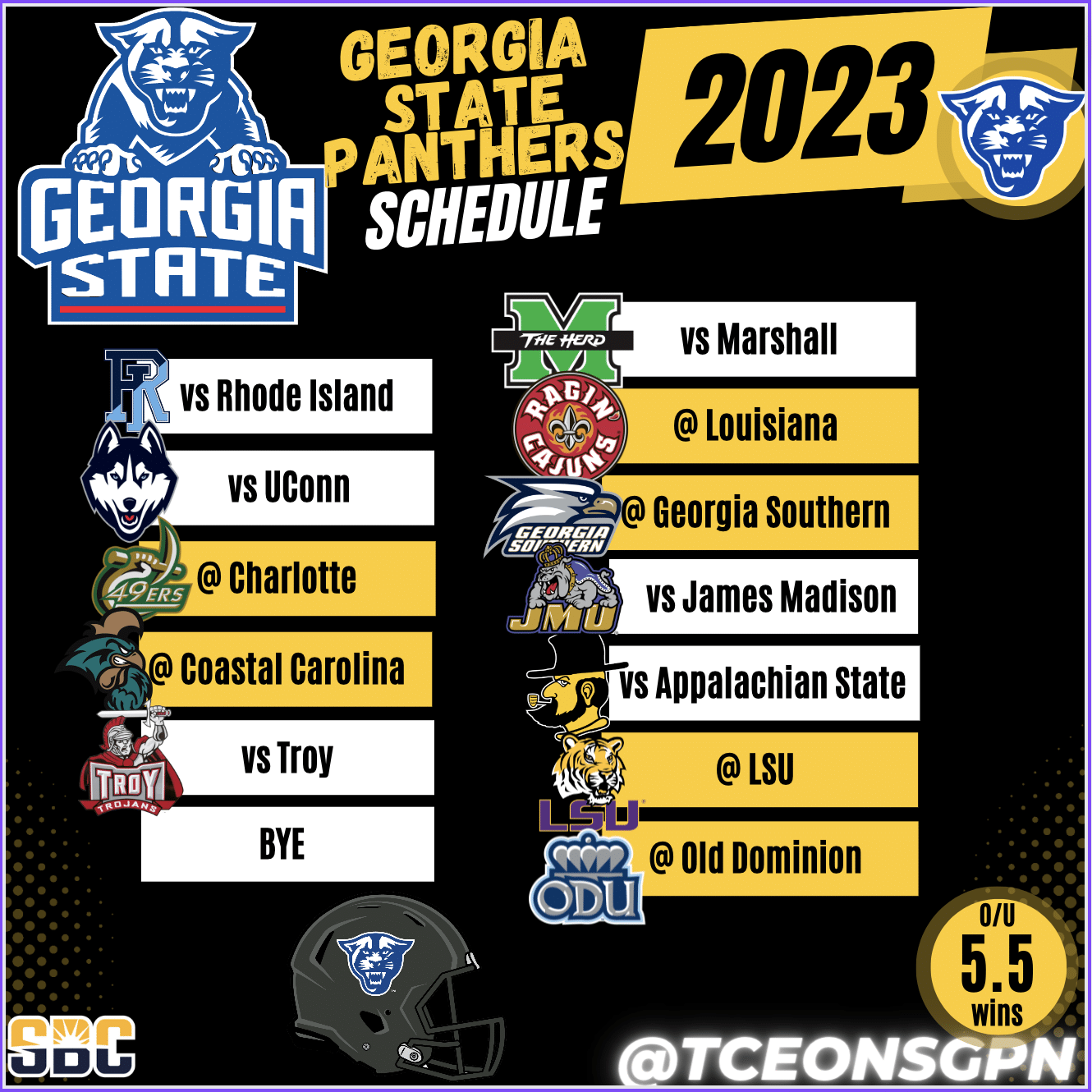 georgia state college football schedule