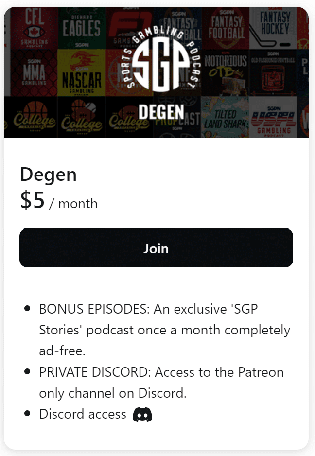 SGPN Patreon Level: DEGEN