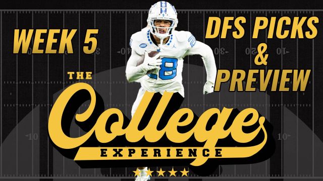 College Football Week 5 DFS Preview & Picks (Thurs, Fri & Sat) | The College Football Experience (Ep. 1450)