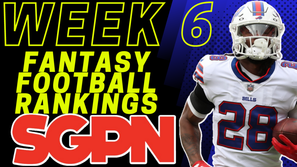 Week 6 Fantasy Football Rankings: Who Should I Start?