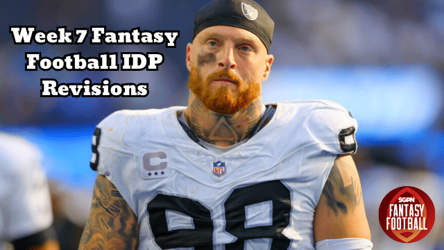 Week 7 Fantasy Football IDP Revisions I SGPN Fantasy Football Podcast (Ep. 475)