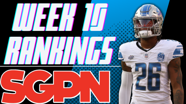 Week 10 Fantasy Football Rankings 2023
