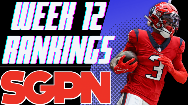 week 12 Fantasy Football Rankings - Tank Dell Image