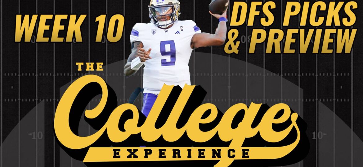 College Football Week 10 DFS Preview & Picks (Fri & Sat) | The College Football Experience (Ep. 1503)