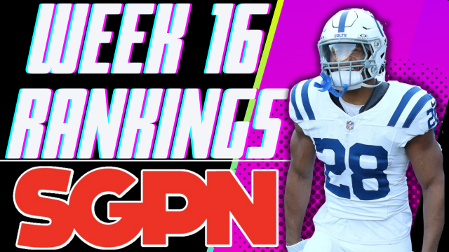Jonathan Taylor Image - Week 16 Fantasy Football Rankings