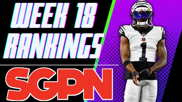 Week 18 Fantasy Football Rankings