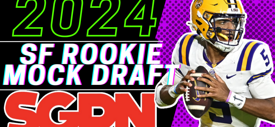 2024 Superflex Rookie Mock Draft - 5 Rounds - LSU, Jayden Daniels Image