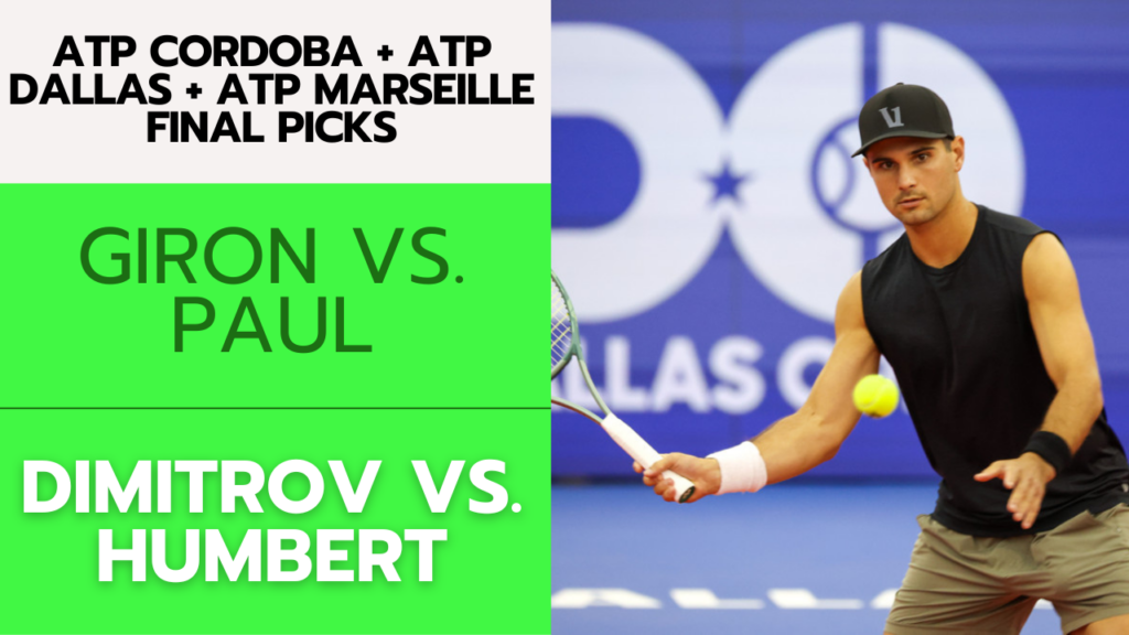 ATP Cordoba + ATP Dallas + ATP Marseille Final Picks – 2/10/24 | Tennis Gambling Podcast (Ep. 220)