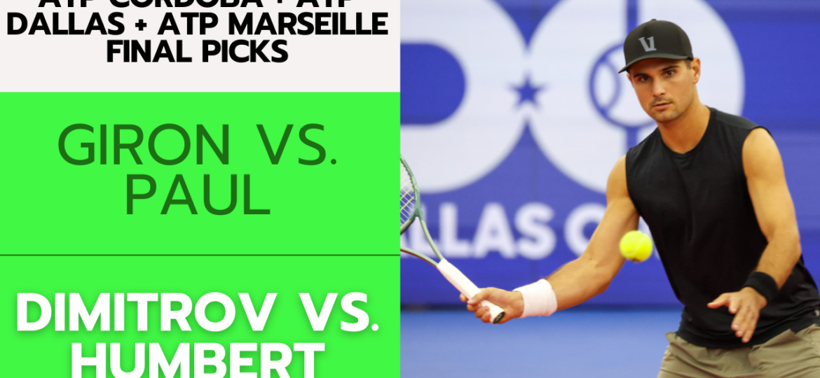 ATP Cordoba + ATP Dallas + ATP Marseille Final Picks – 2/10/24 | Tennis Gambling Podcast (Ep. 220)