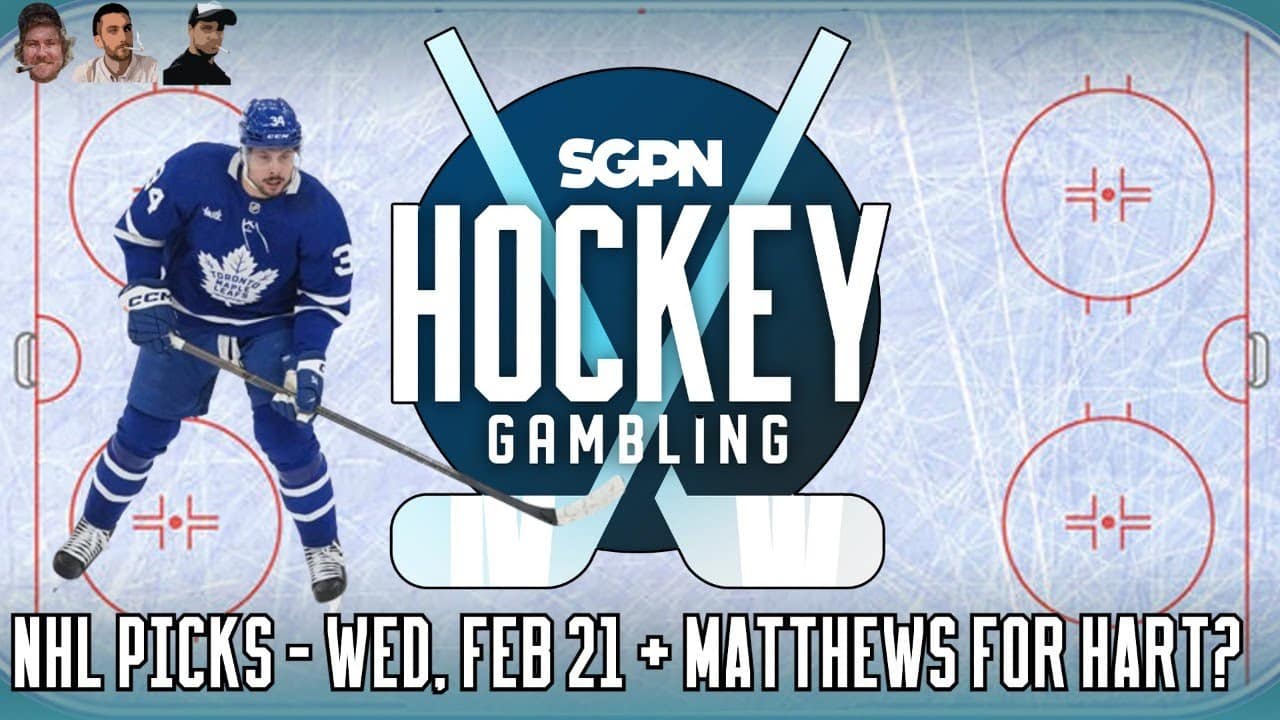 NHL Picks (2/21) + Auston Matthews for Hart? | Hockey Gambling Podcast (Ep. 319)