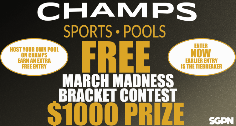 $1000 Free to Enter March Madness Contest from Champs Sports and SGPN