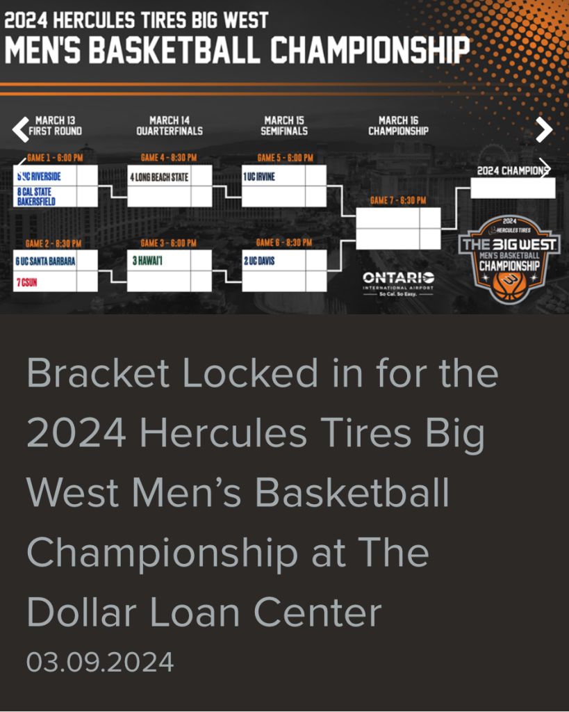 2024 Big West Tournament Preview, Picks and Best Bets
