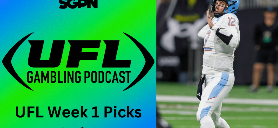 UFL Week 1 Picks + DFS Lineup | UFL Gambling Podcast (Ep. 2)