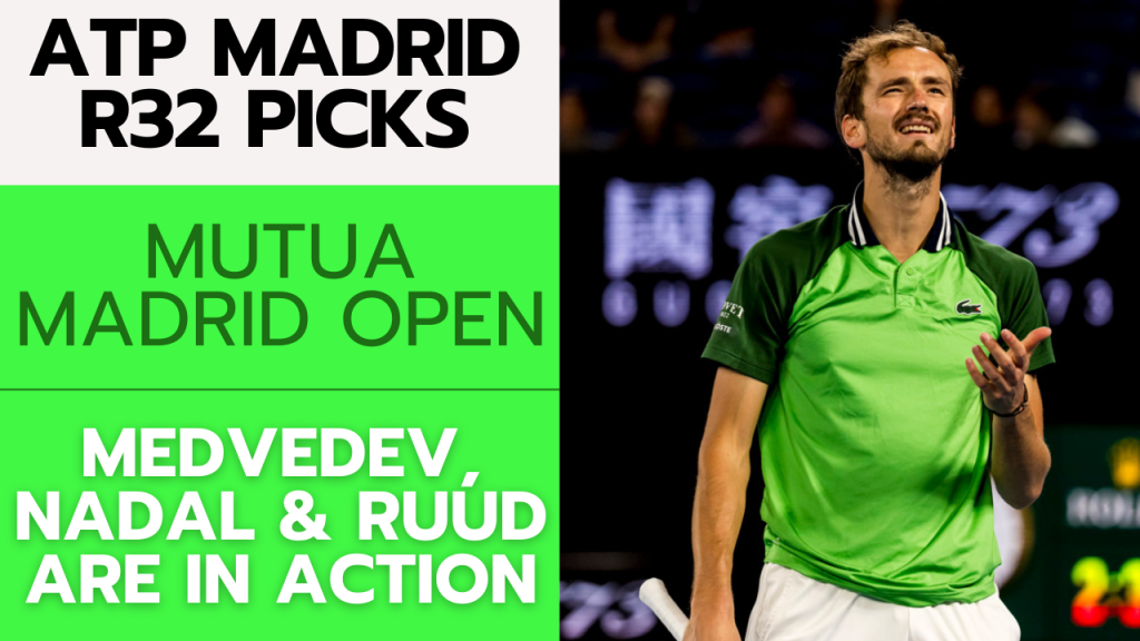 ATP Madrid Round of 32 Betting Picks – 4/29/24 | Tennis Gambling Podcast (Ep. 260)