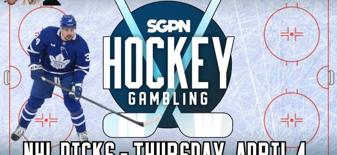 NHL Picks - Thursday, April 4th - NHL Best Bets | Hockey Gambling Podcast (Ep. 339)