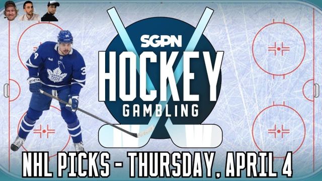 NHL Picks - Thursday, April 4th - NHL Best Bets | Hockey Gambling Podcast (Ep. 339)