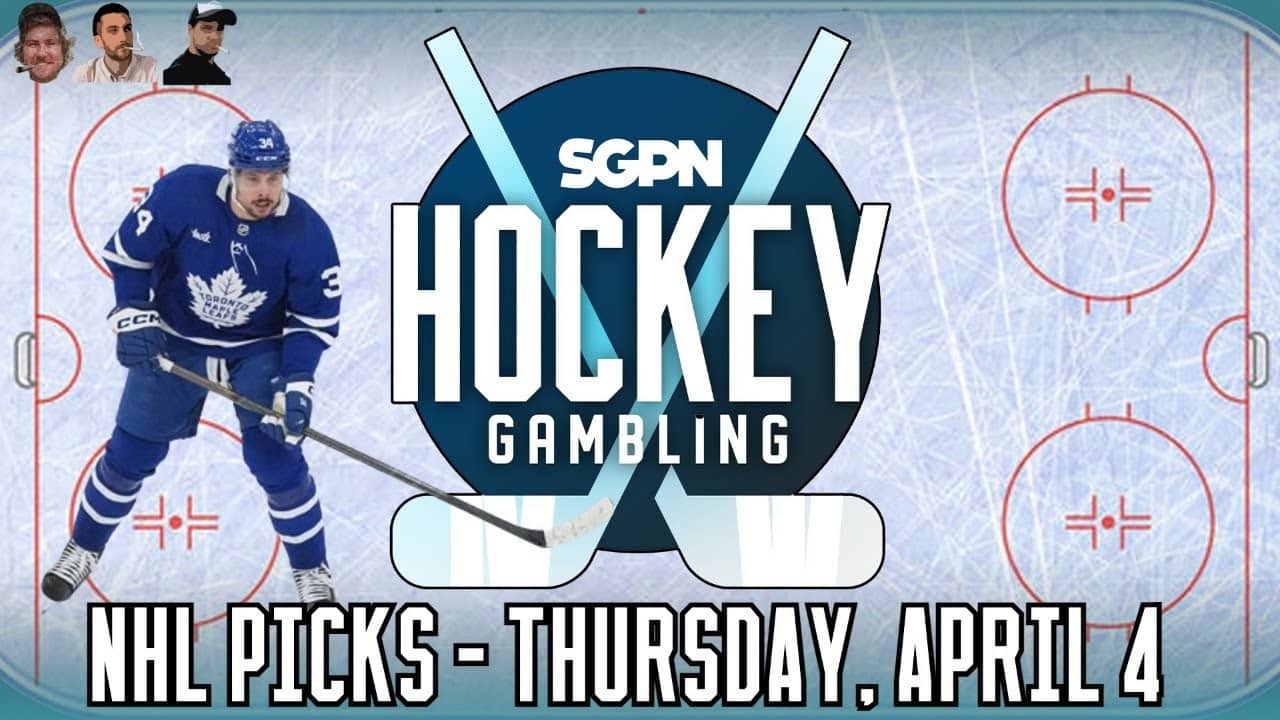 NHL Picks - Thursday, April 4th - NHL Best Bets | Hockey Gambling Podcast (Ep. 339)