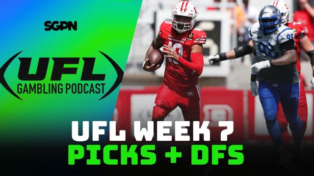 UFL Week 6 Picks + DFS Lineup | UFL Gambling Podcast (Ep. 12) The UFL Gambling Podcast hosted by Colby Dant, CJ Sullivan and JMark give out their UFL Week 6 picks and predictions. They pick the side and total for each game this weekend. The hosts also each give out a lock and dog, plus a bonus total lock. After giving out their picks on the line and totals, the guys turn to DFS. Each host gives out a DFS lineup and the reasons for their picks to help you build the best lineup you can! Join the UFL Gambling Podcast each week for a recap show and a picks show!