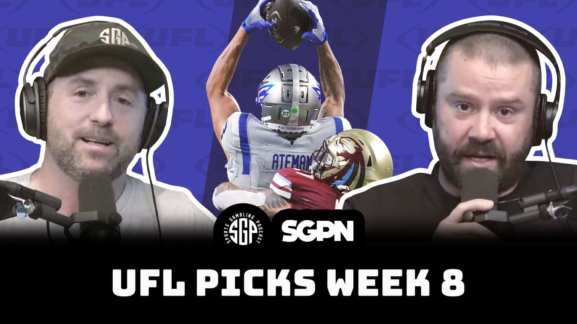 UFL Picks Week 8 (Ep. 1973) Sports Gambling Podcast