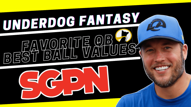 2024 Underdog Best Ball Values - Quarterbacks