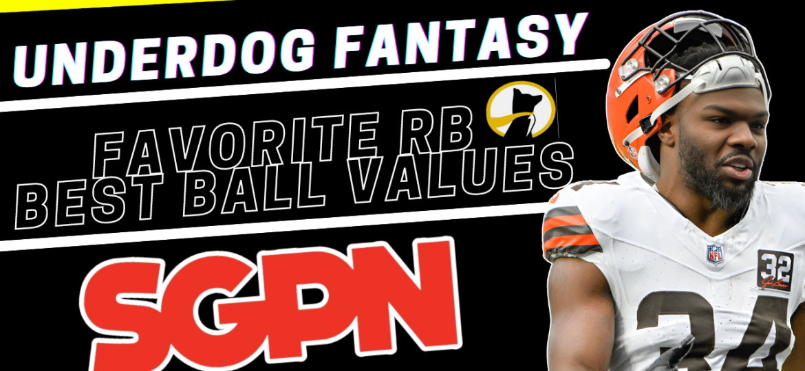 Fantasy Football Sleepers - Underdog Best Ball RB Values 2024