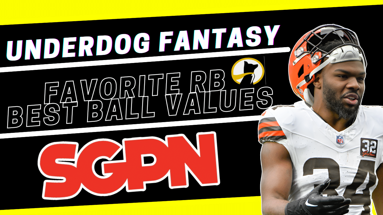 Fantasy Football Sleepers - Underdog Best Ball RB Values 2024
