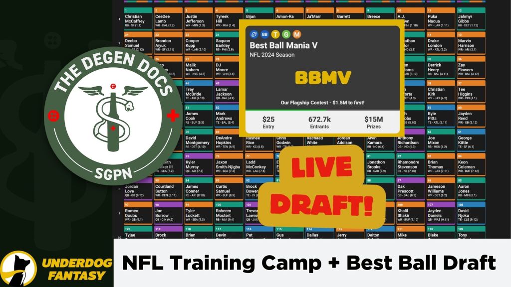 Insider News: NFL Training Camp Update + Underdog Draft | The Degen Docs (Ep. 9)