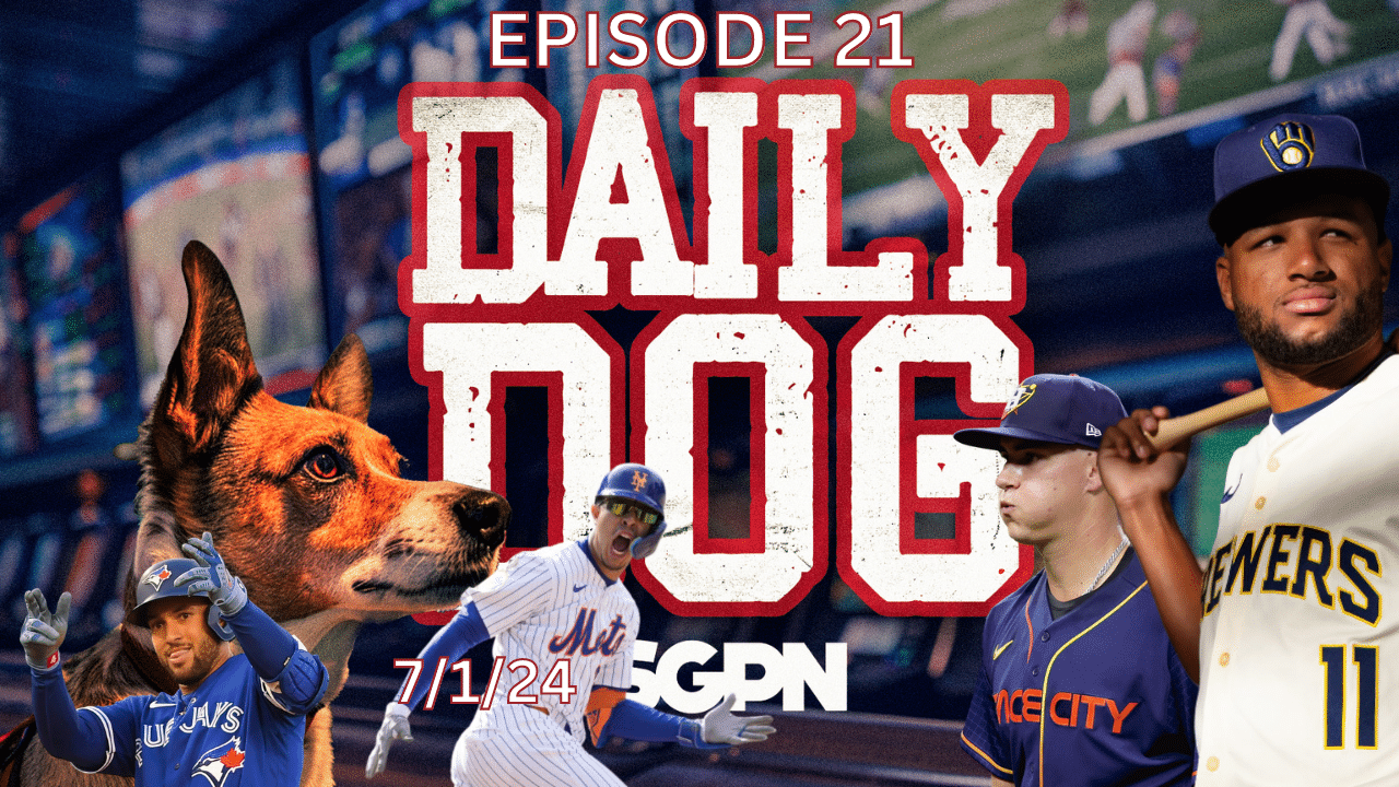 The Daily Dog is your home for Underdog picks for Monday. Each day host Britton Hess gives you his favorite Underdog plays for MLB, tennis, UFC, NFL and more! Subscribe for your Daily Dog! Today's show features Underdog Picks for Monday in Major League Baseball and a brief handicap of a woman's match at Wimbledon The first pick targets Hunter Brown in his matchup against the Blue Jays. Hunter Brown has been great lately, and the Blue Jays are dealing with injuries and mediocre stats vs righties. Is this a spot to fade or have faith in the young Astros pitcher? I have thoughts about how this game will play out after the Astros series vs the Mets. Next I go to the Brewers at the Rockies and draw a big circle around their young star, Jackson Chourio. The rookie had a spectacular June and the situation should be ripe for him to continue his domination vs Austin Gomber at Coors field. These two plays together yield a 2.55x return on your money! The Daily Do(n)g is spicy on the first day of July... maxing out the payout multiplier. George Springer is seeing the ball well and visiting his former team in Houston. Mark Vientos has been a revelation for the Mets. Jackson Chourio is one of the fastest rising rookies in the league. If these three guys go yard, my flex play pays 75x. If it goes 2/3 you still get an 18x return!
