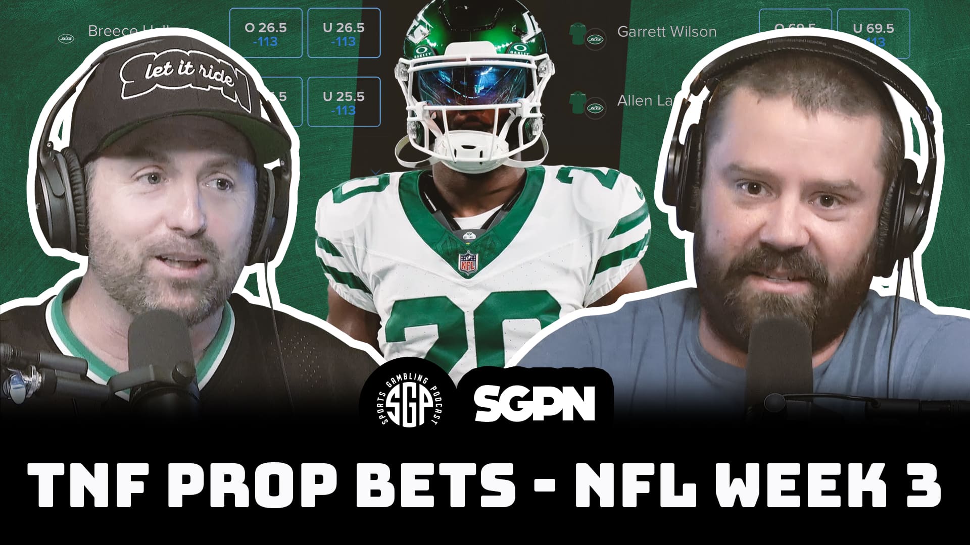 Thursday Night Football Props Bets - Patriots at Jets Props