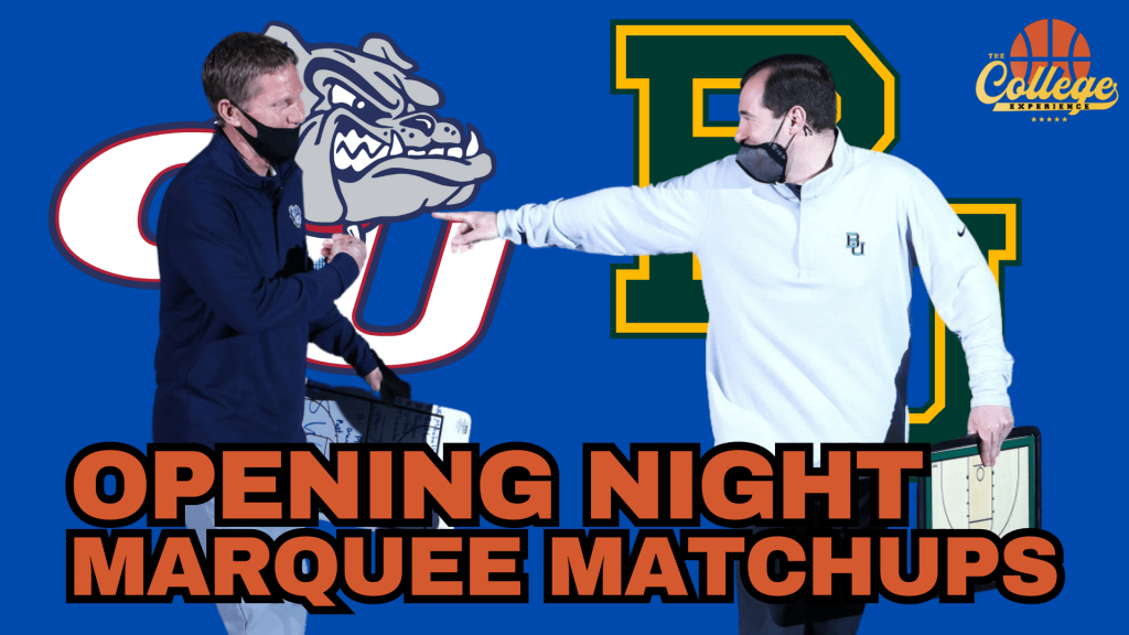 Gonzaga vs Baylor Scheduled For College Basketball's Opening Night