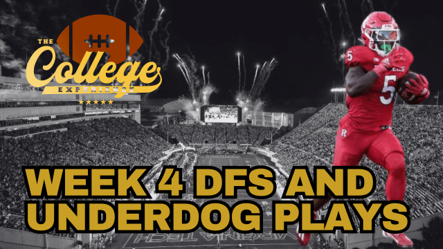 Week 4 DFS & Underdog Fantasy Picks | The College Football Experience (Ep. 1770)