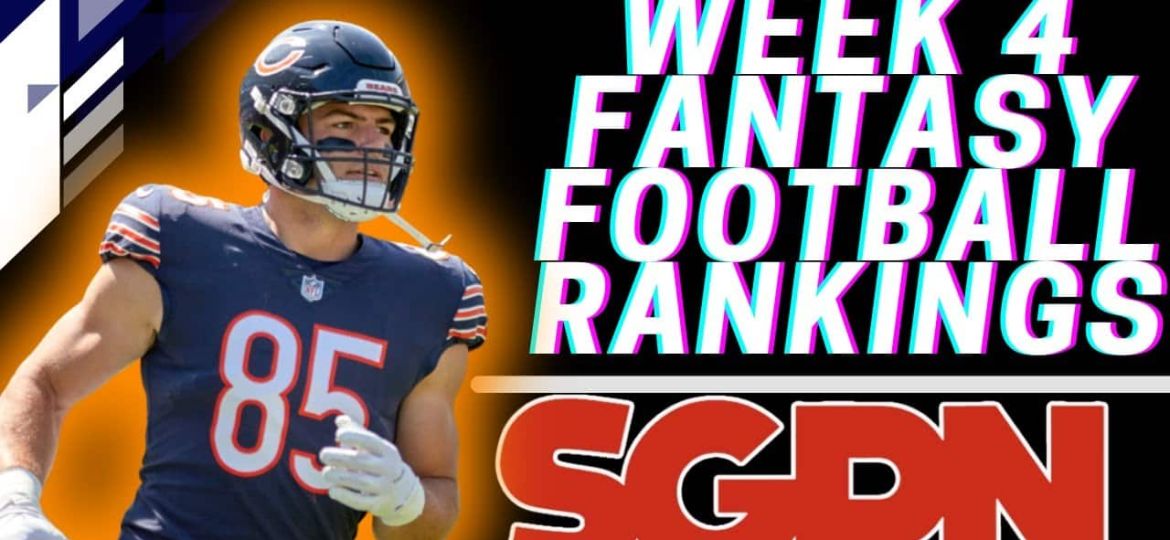 Week 4 Fantasy Football Rankings - Top Streaming Options
