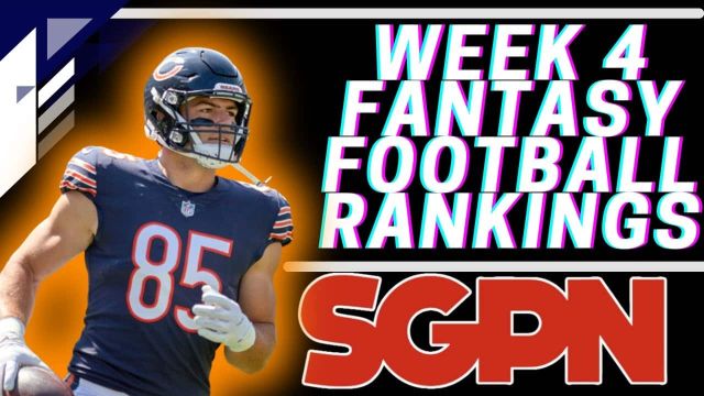 Week 4 Fantasy Football Rankings - Top Streaming Options