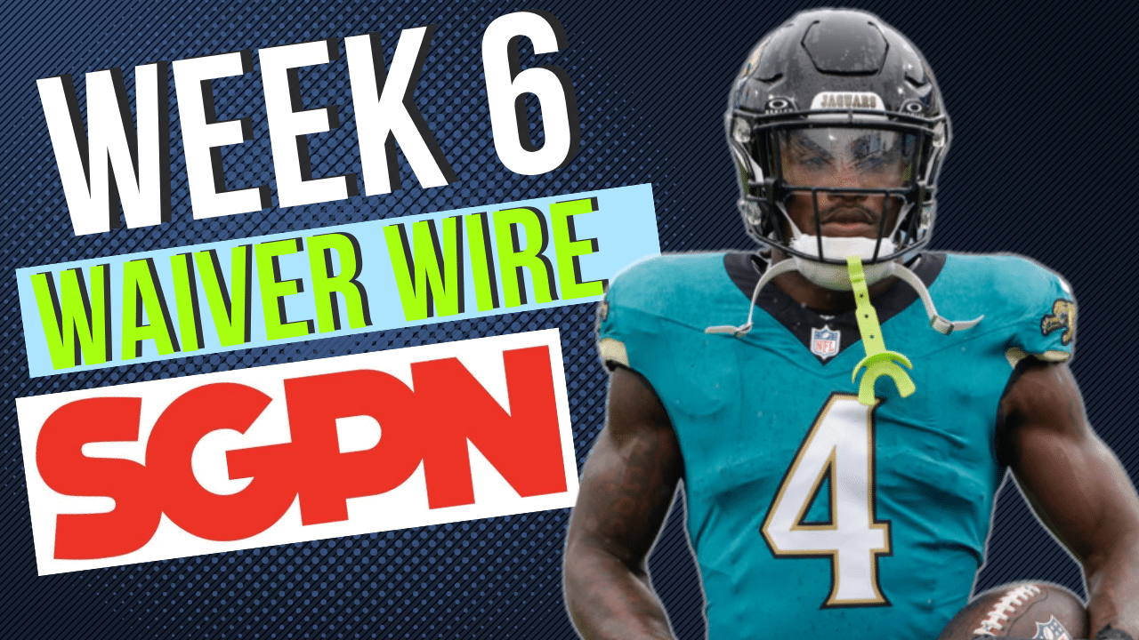 Week 6 Fantasy Football Waiver Wire - Fantasy Football Advice Week 6