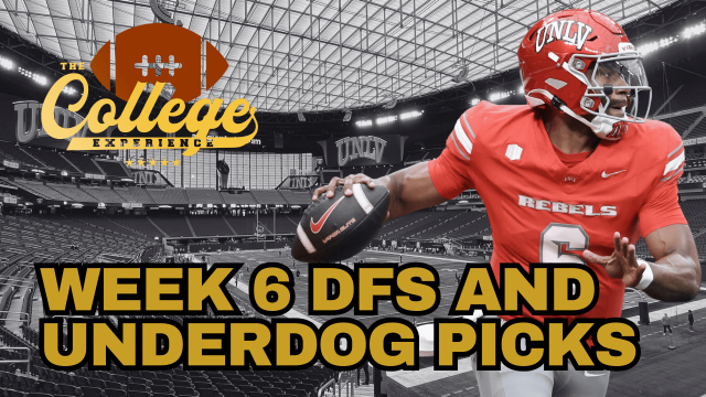 Week 6 DFS & Underdog Fantasy Picks | The College Football Experience (Ep. 1783)