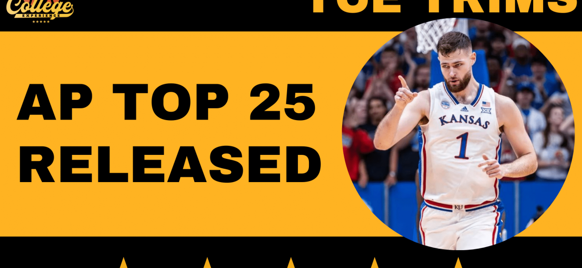 AP Top 25 Poll Released - College Basketball Rankings | TCE Trims