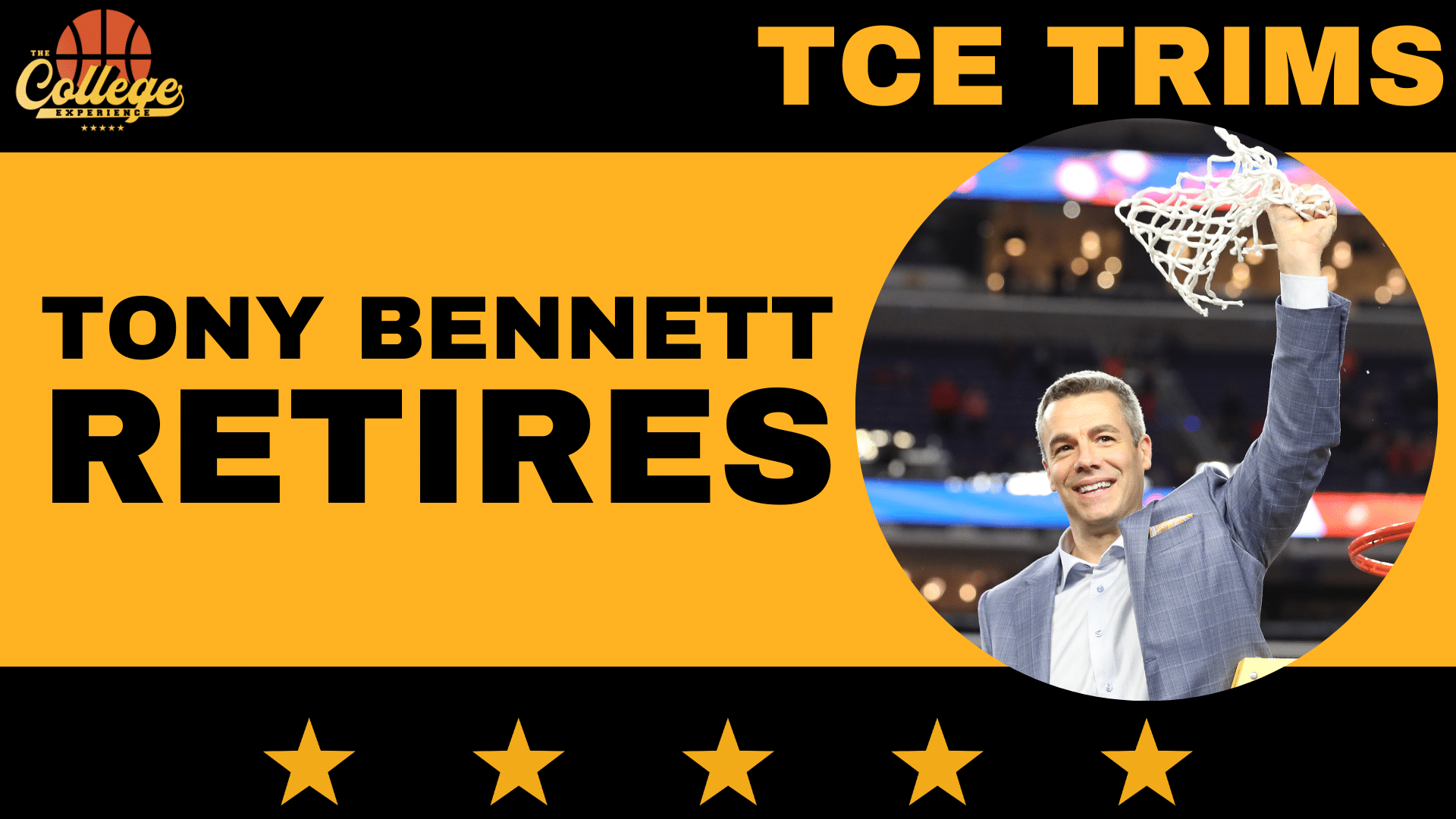 Tony Retires From Coaching Virginia Basketball TCE Trims