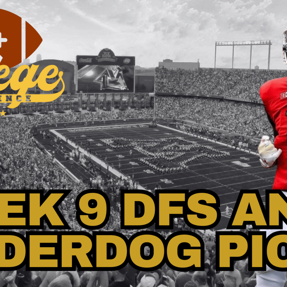 Week 9 DFS & Underdog Fantasy Picks | The College Football Experience (Ep. 1802)